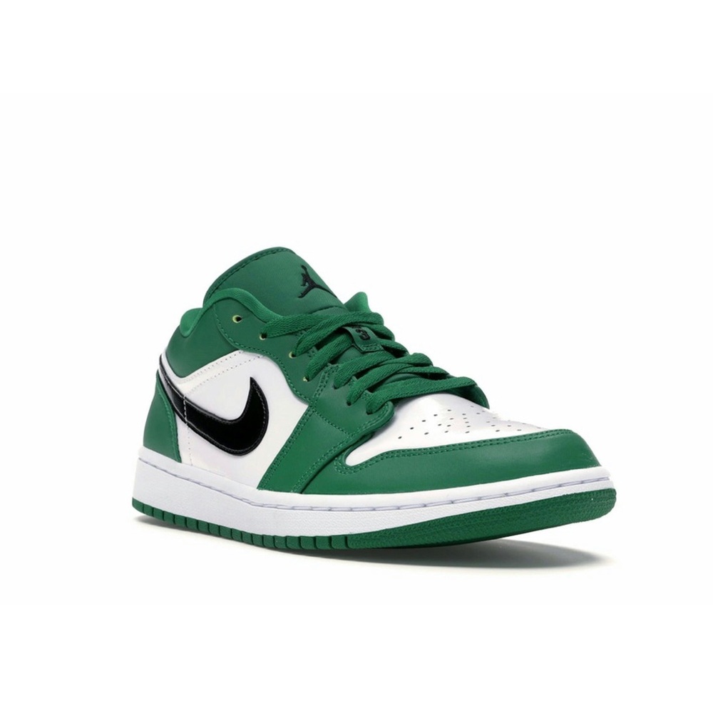 Nike Green and White Sneakers with Classic Design